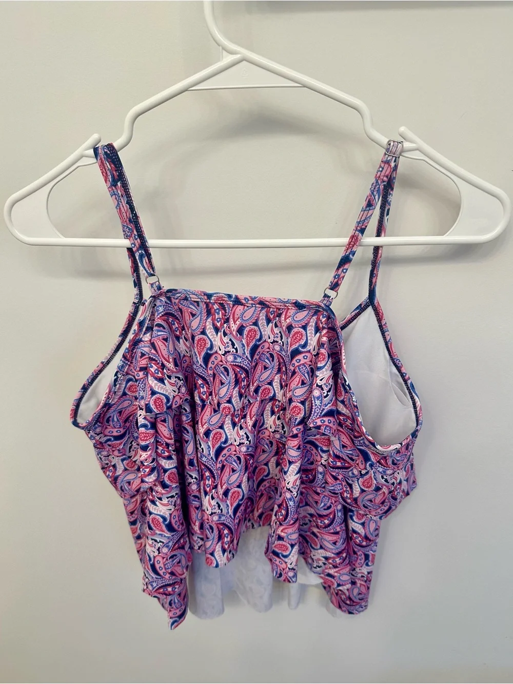 Women’s Pink & Purple Paisley Swimsuit Top